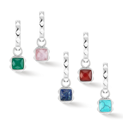 Ohrringe Creole Spikes 23 Silber von COEUR DE LION – Tragevariante