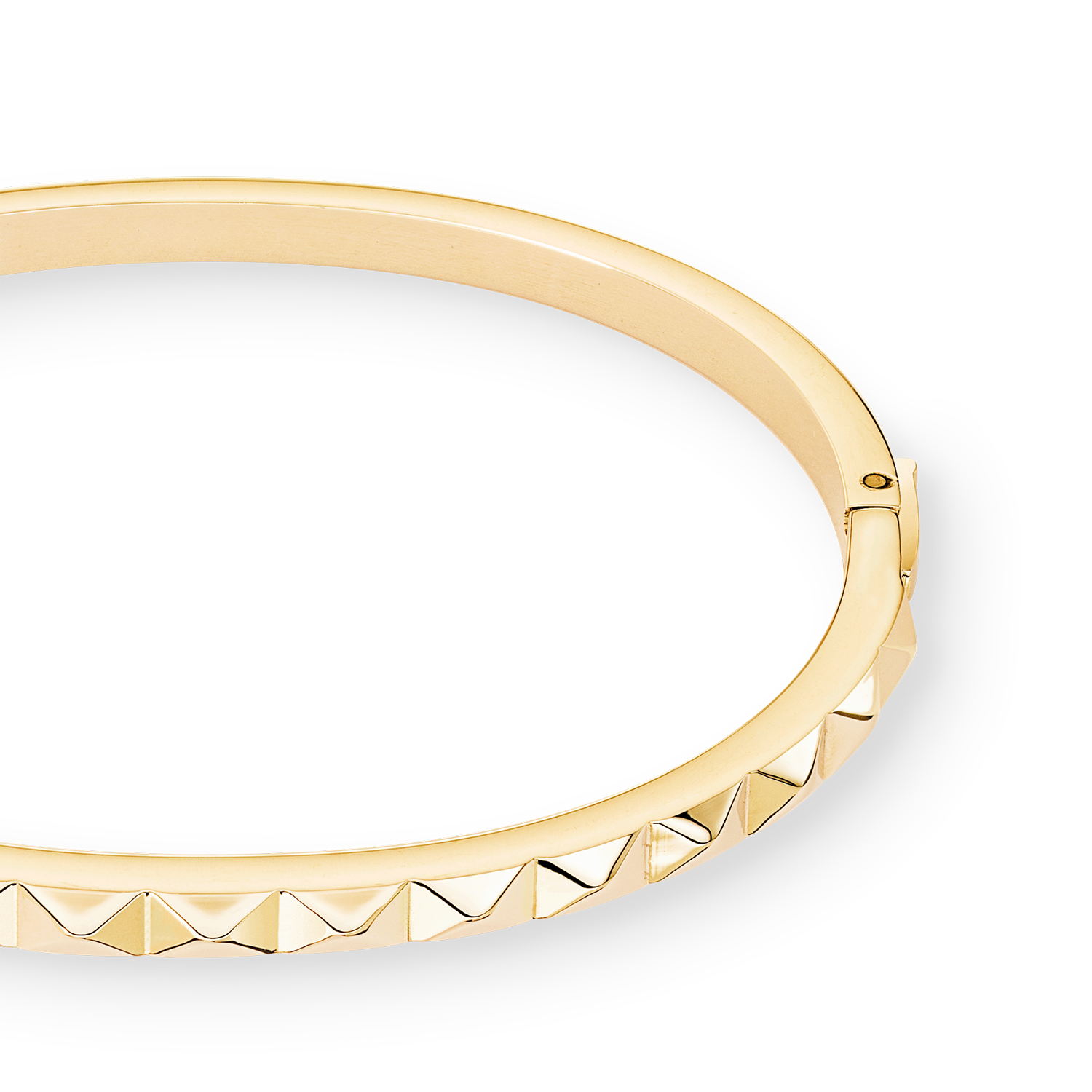 Armreif Spikes gold von COEUR DE LION – Detailaufnahme