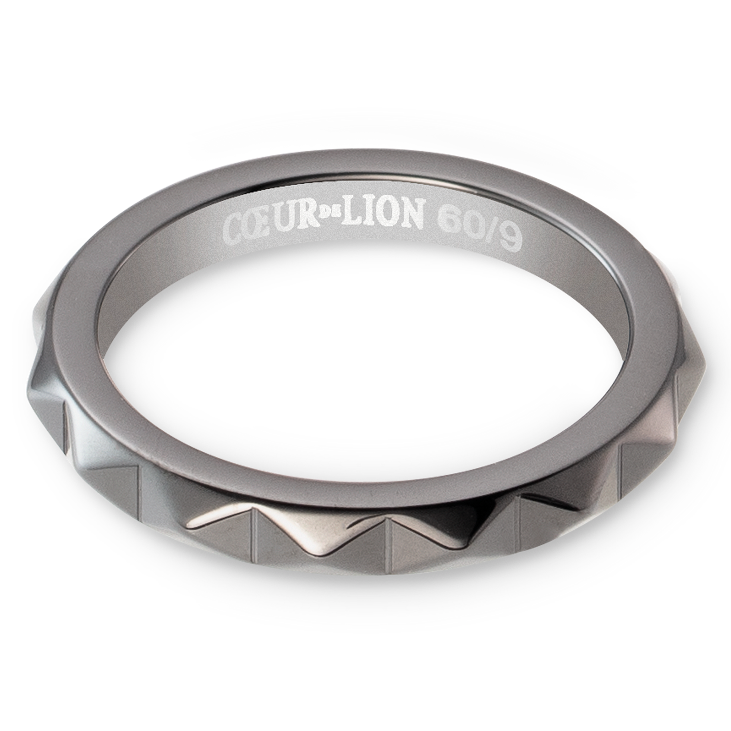 Ring Spikes anthrazit von COEUR DE LION – Detailaufnahme