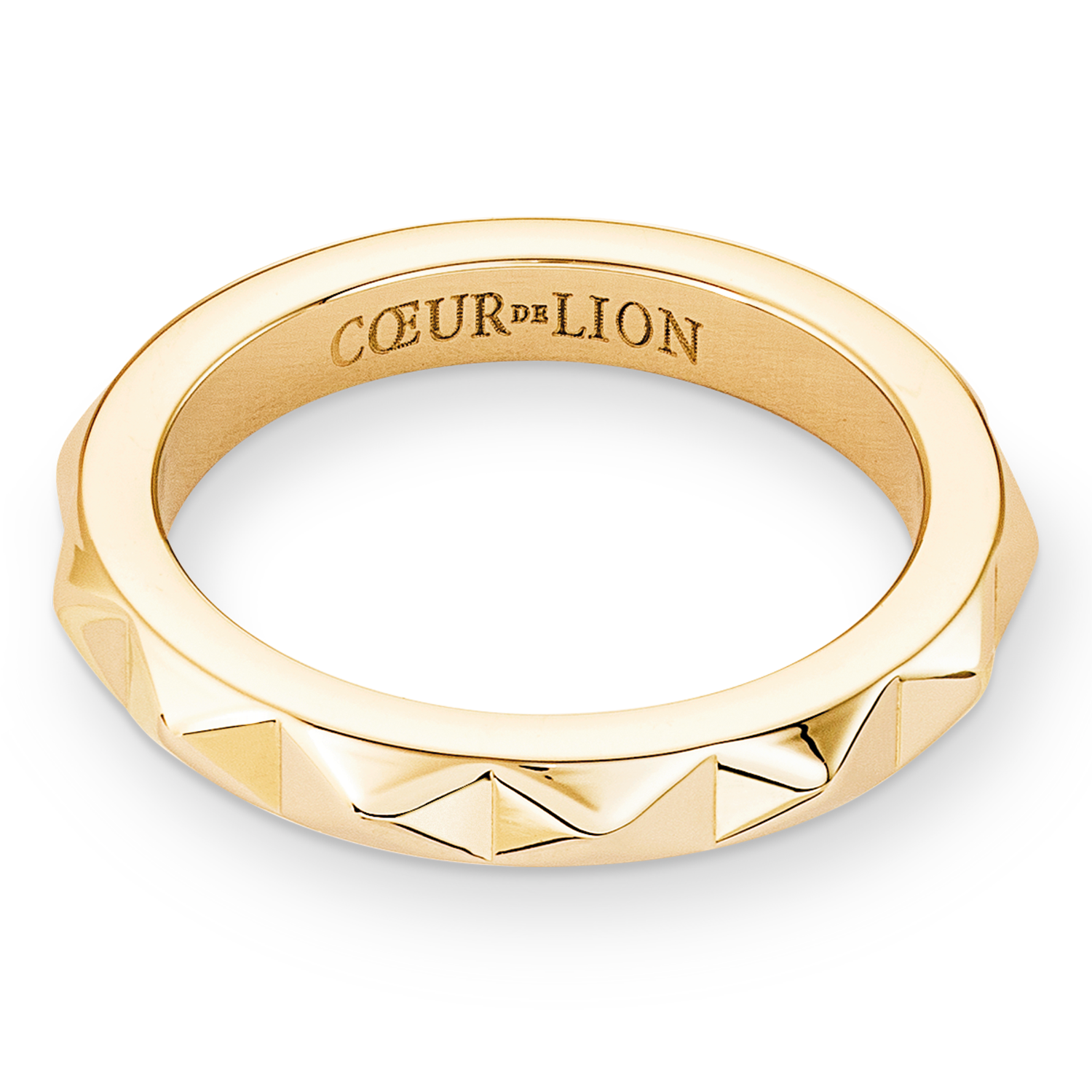 Ring Spikes gold von COEUR DE LION – Detailaufnahme