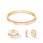 Eternal Unity Creolen gold-rot von COEUR DE LION – im Set mit passenden Schmuckstücken