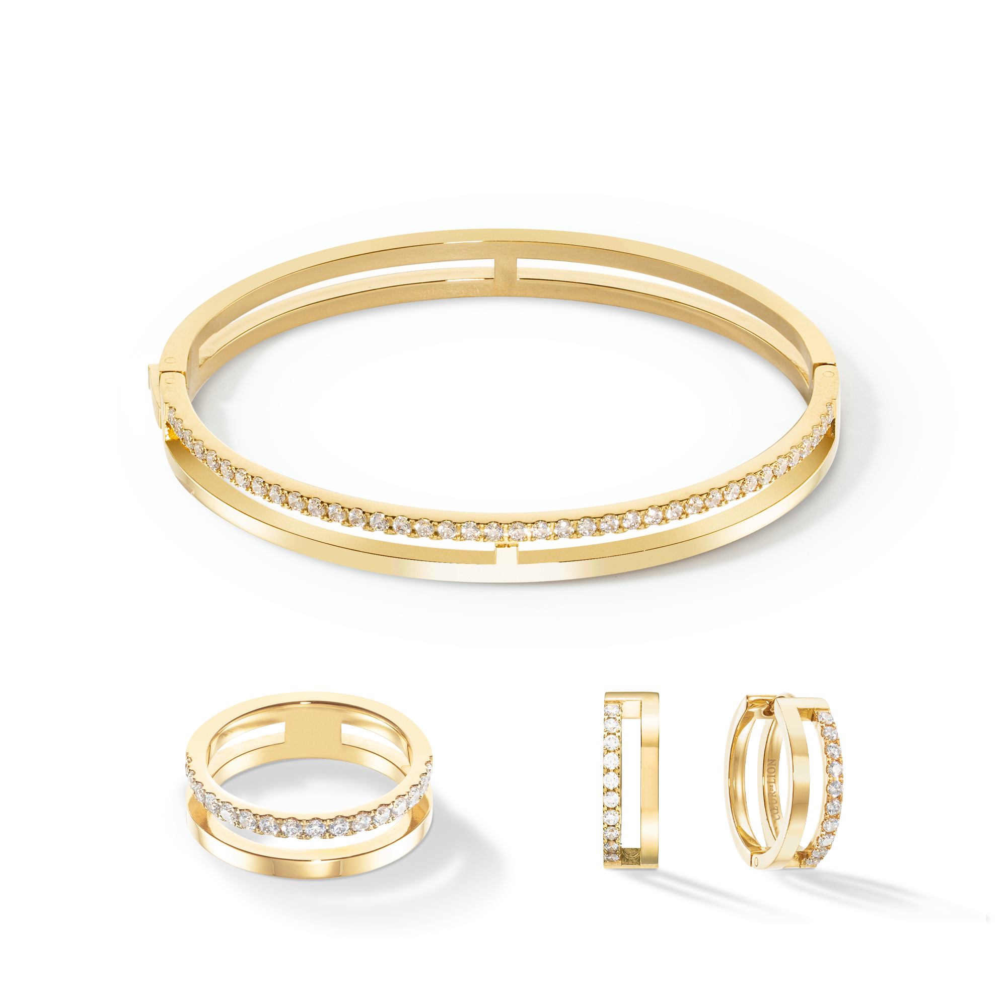 Eternal Unity Creolen gold-kristall