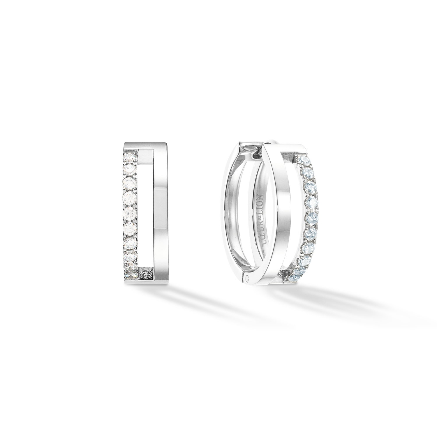 Eternal Unity Creolen silber-kristall