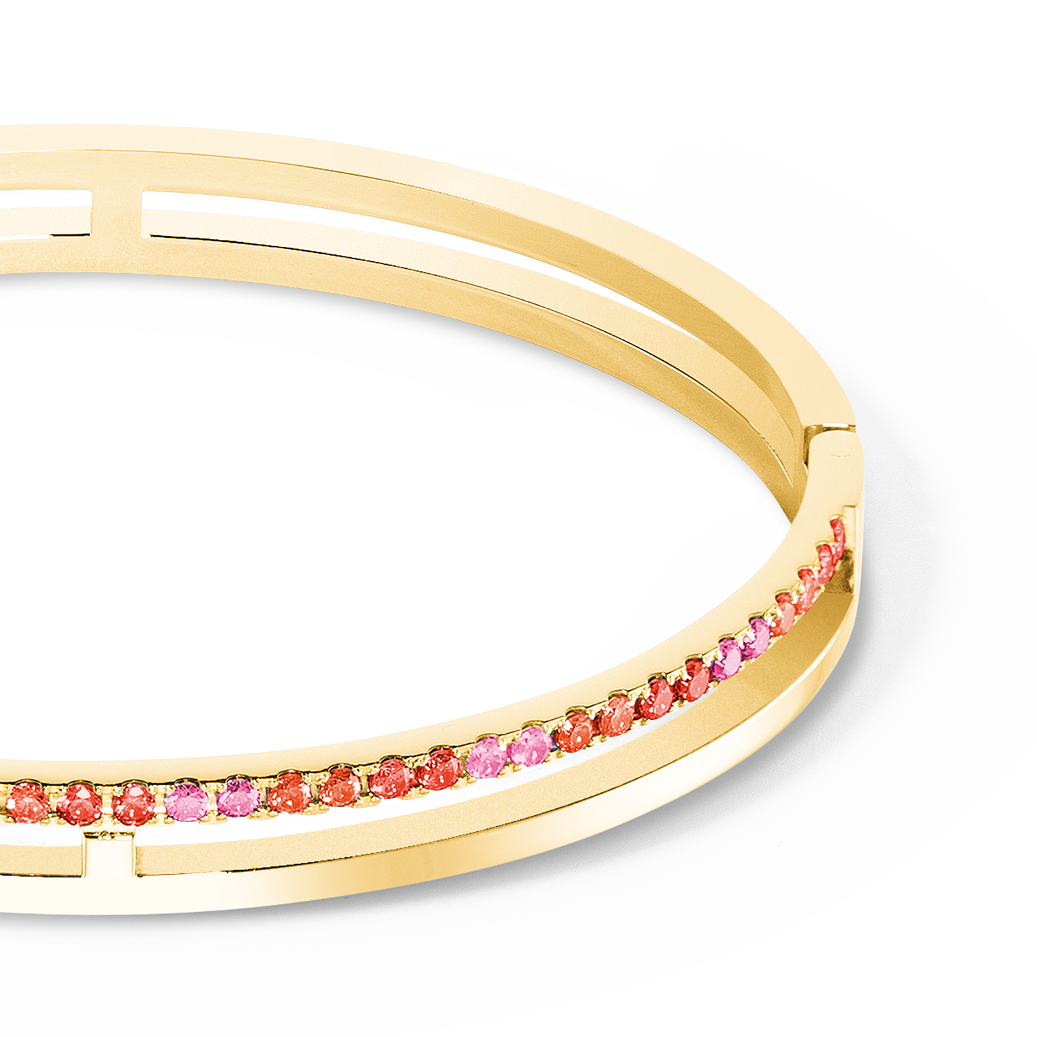 Eternal Unity Armreif gold-rot von COEUR DE LION – Detailaufnahme