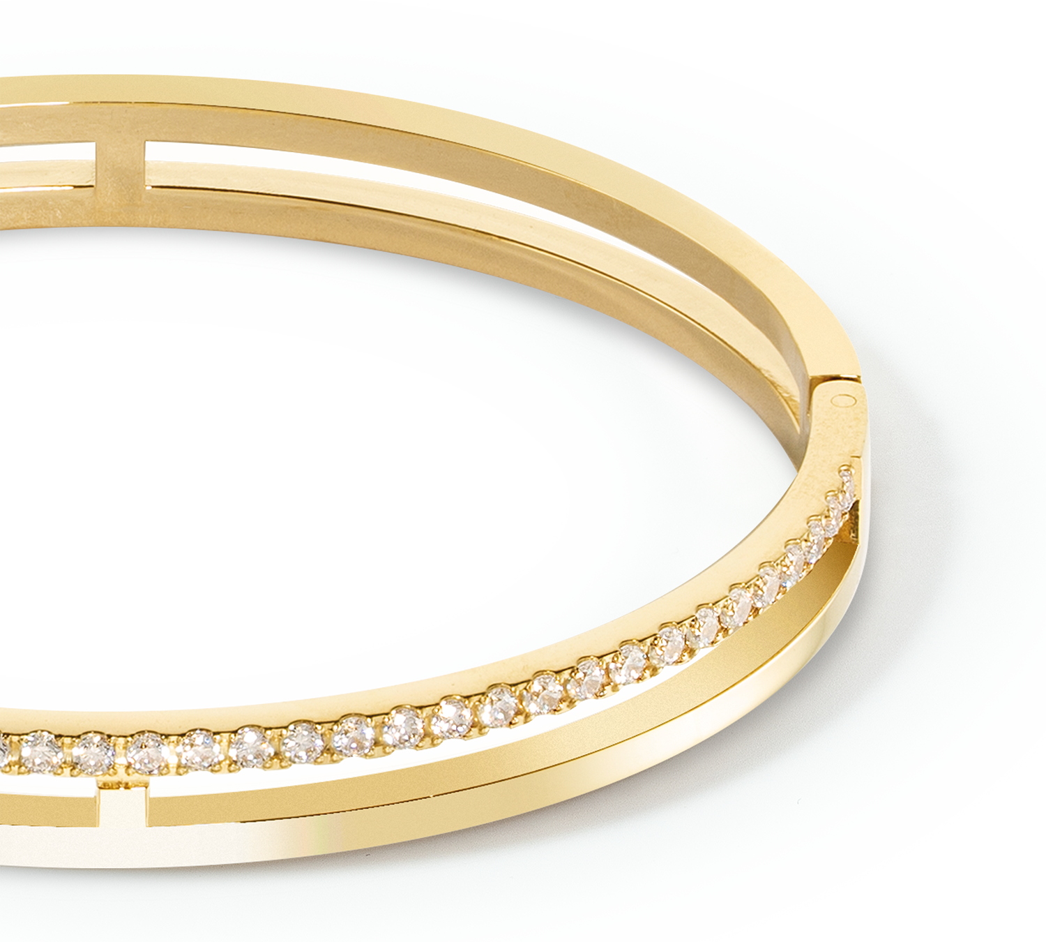 Eternal Unity Armreif gold-kristall von COEUR DE LION – Detailaufnahme