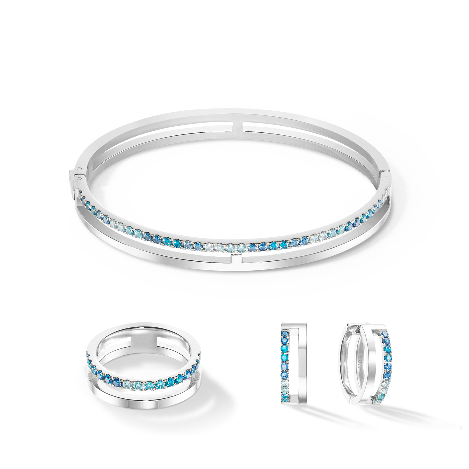 Eternal Unity Ring silber-blau
