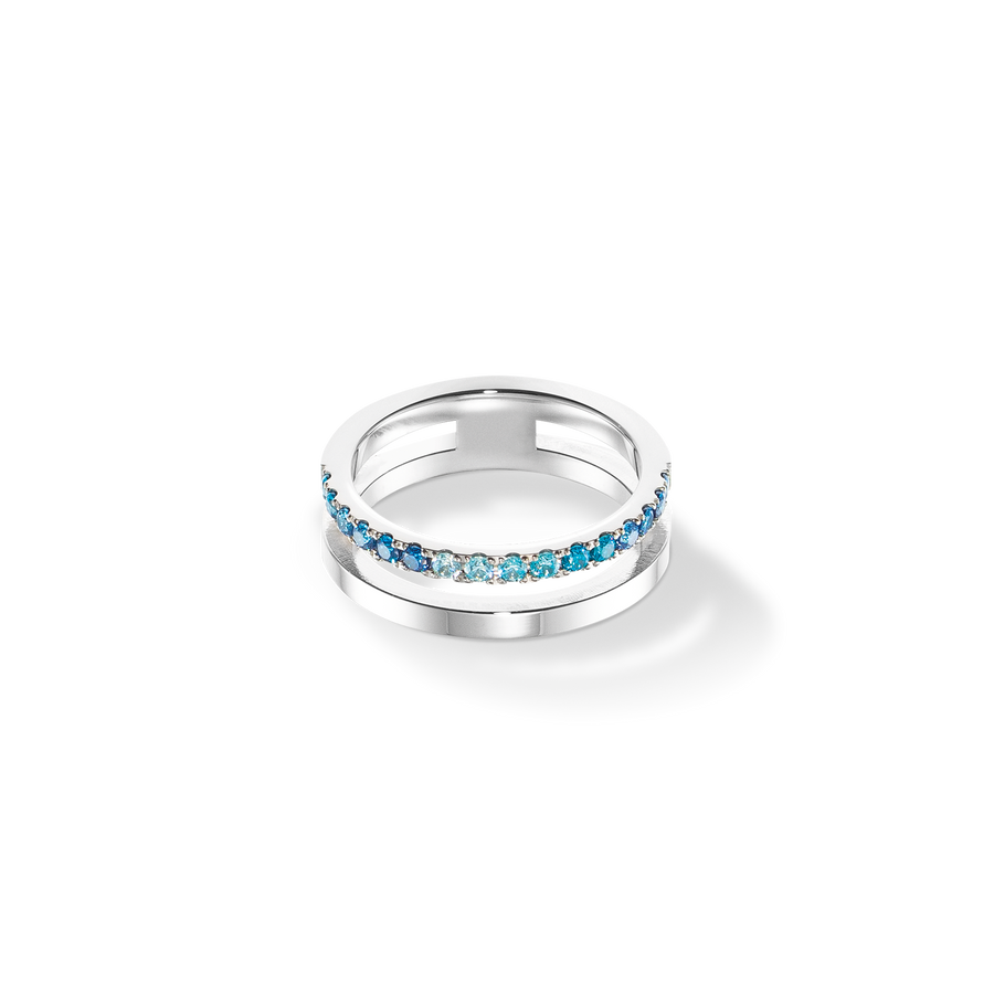 Eternal Unity Ring silber-blau