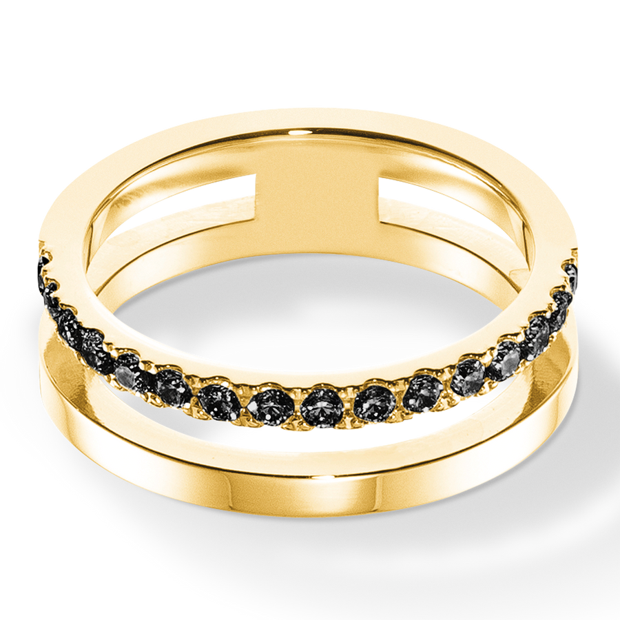 Eternal Unity Ring gold-schwarz