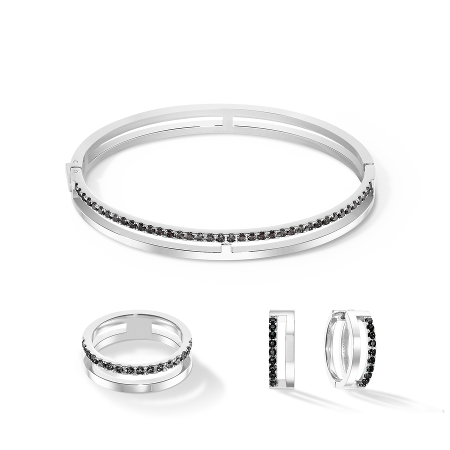 Eternal Unity Ring silber-schwarz