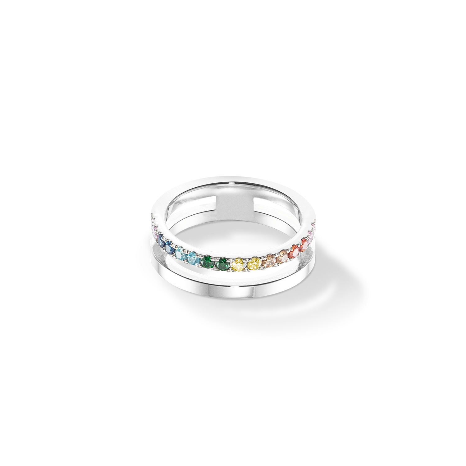 Eternal Unity Ring silber-multicolor von COEUR DE LION