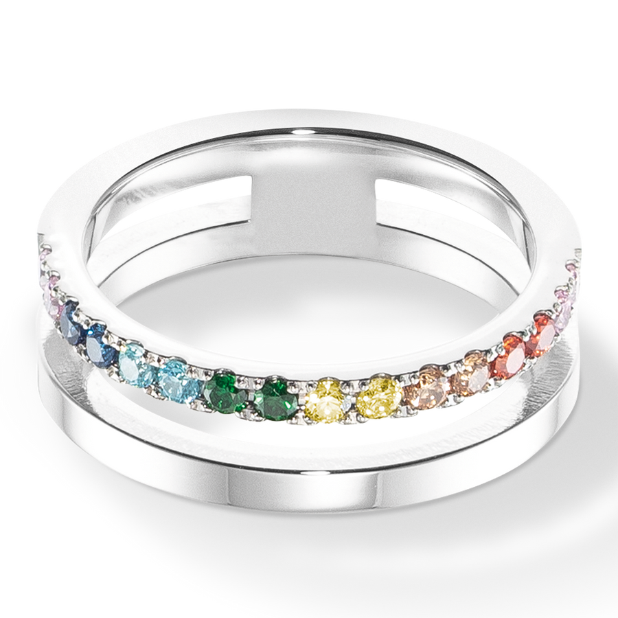 Eternal Unity Ring silber-multicolor