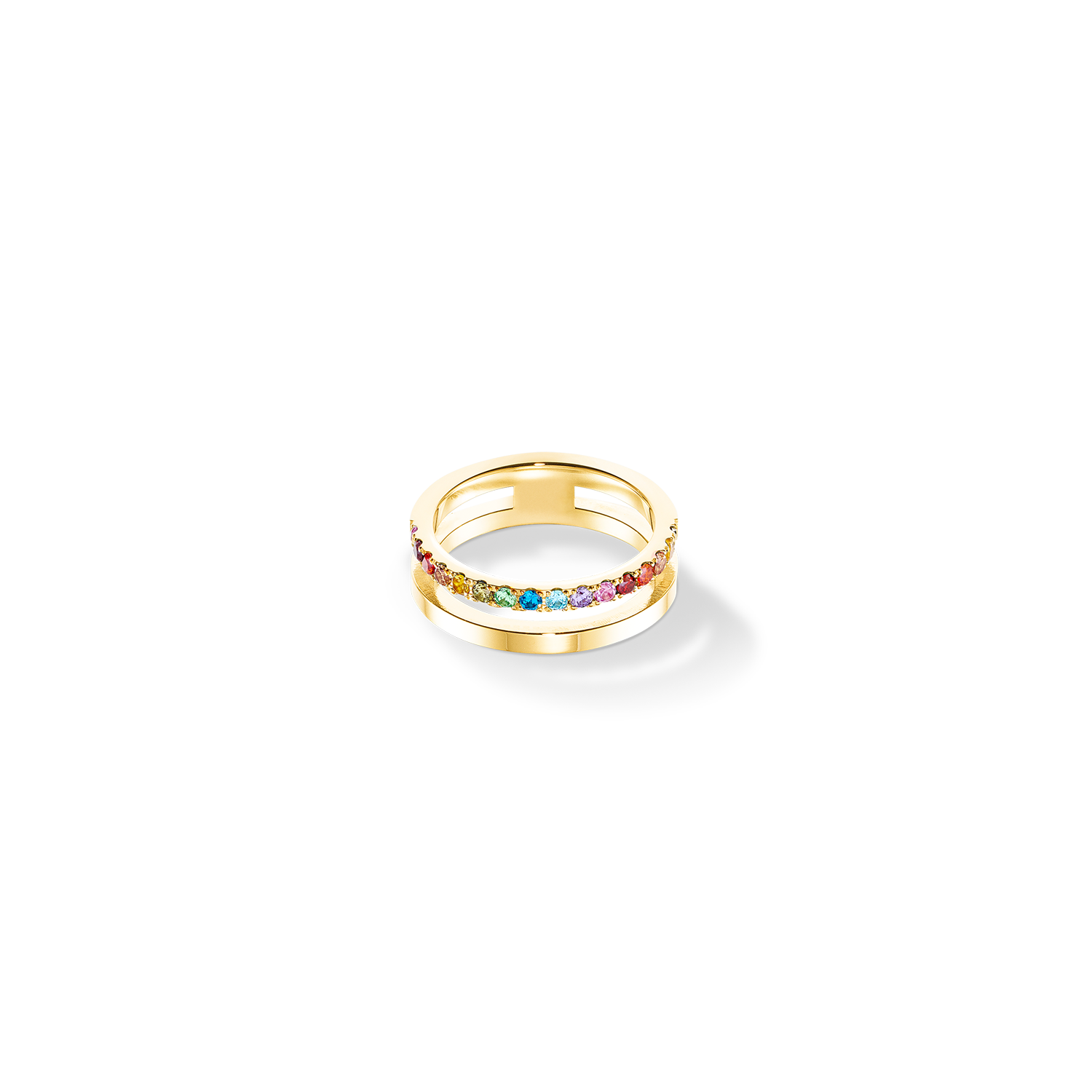 Eternal Unity Ring gold-rainbow