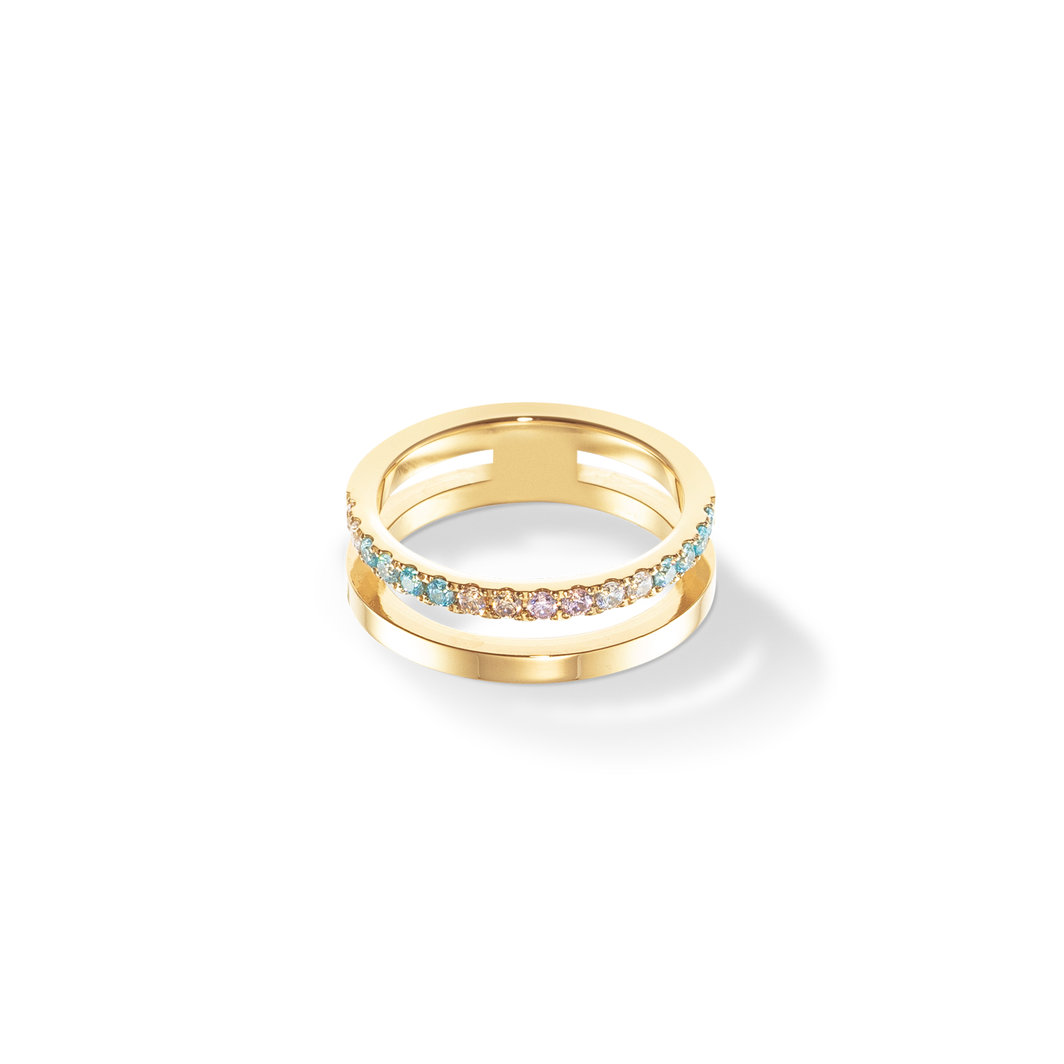 Eternal Unity Ring gold-multicolor pastell von COEUR DE LION