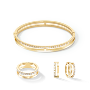 Eternal Unity Ring gold-kristall von COEUR DE LION – im Set mit passenden Schmuckstücken