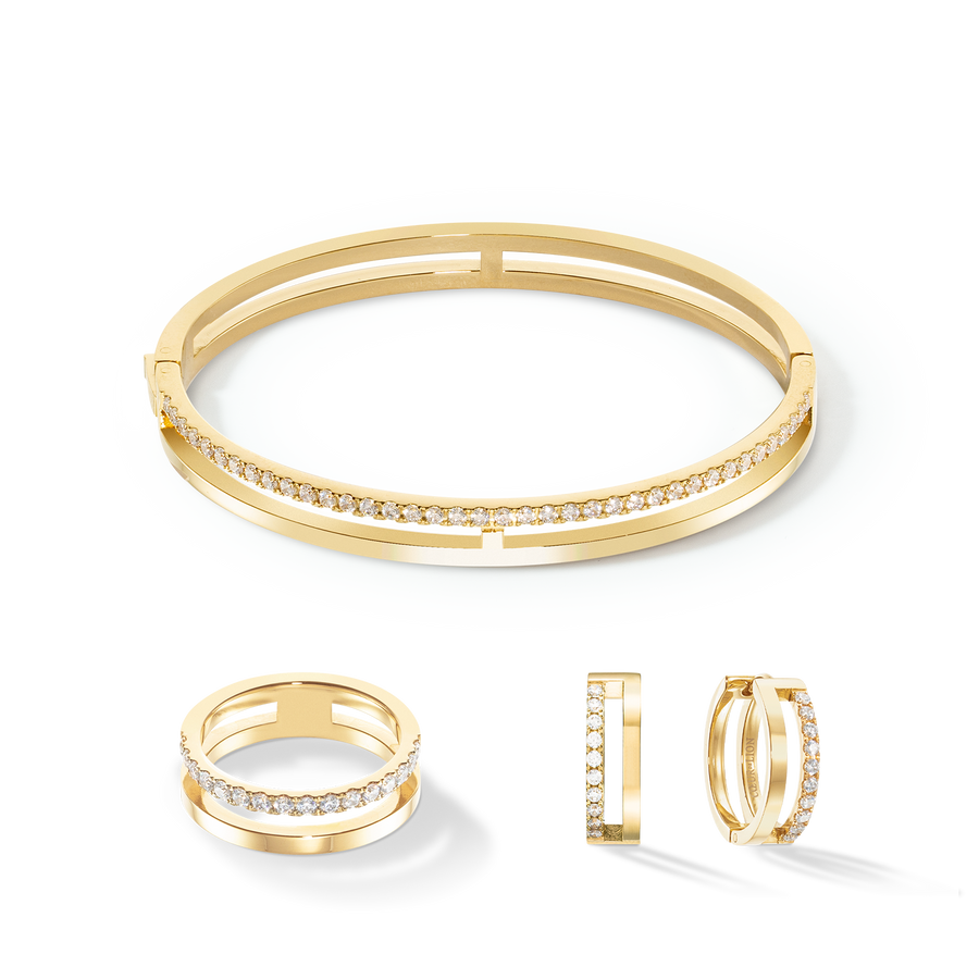 Eternal Unity Ring gold-kristall