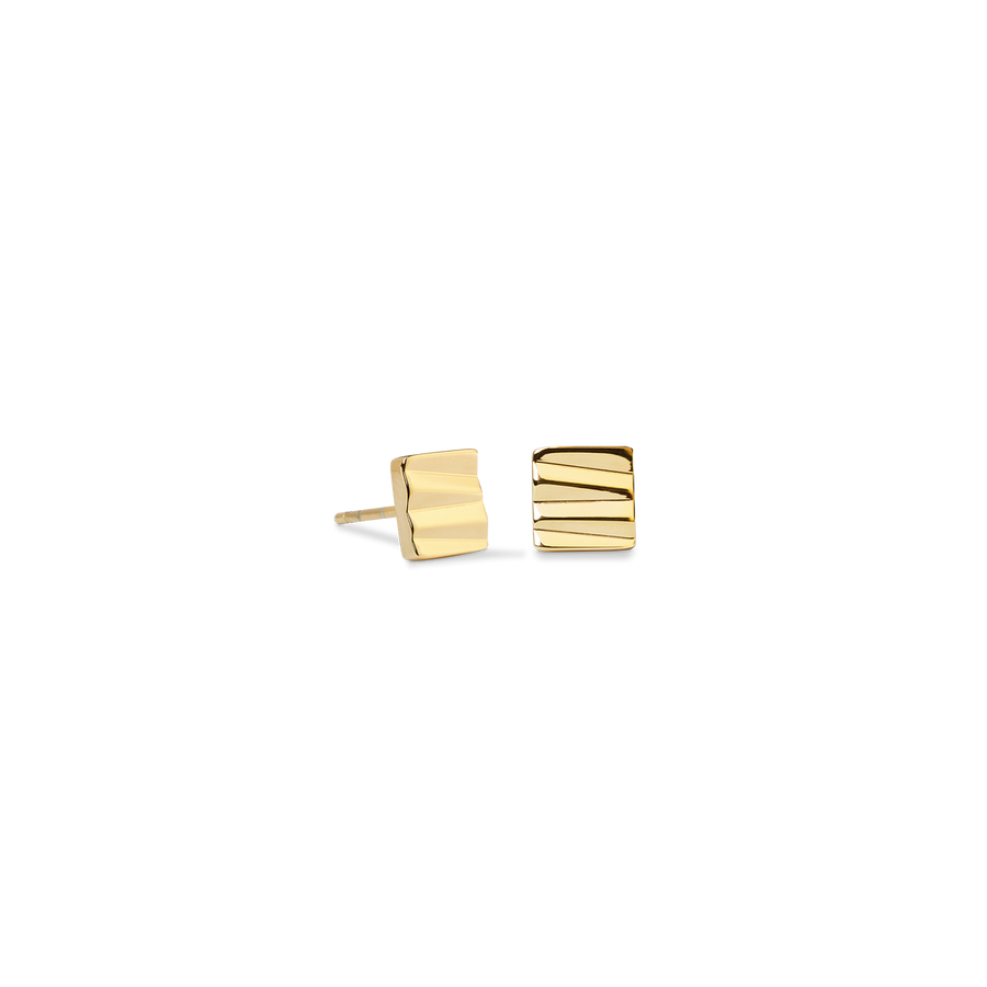 Ohrstecker Square Wave gold