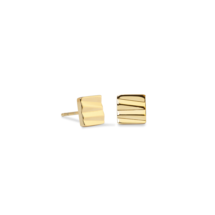 Ohrstecker Square Wave gold