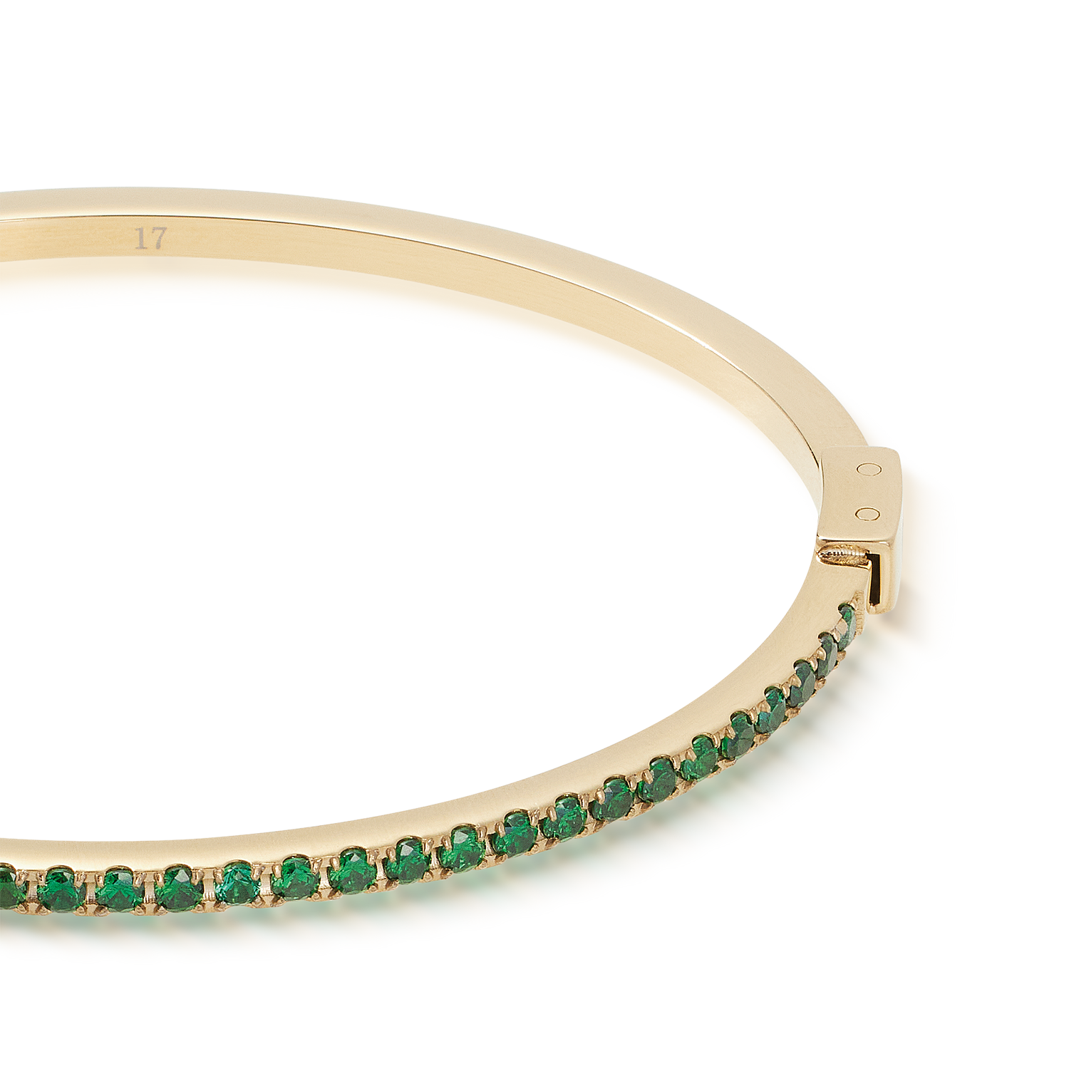 Eternal Love Armreif gold-grün von COEUR DE LION – Detailaufnahme