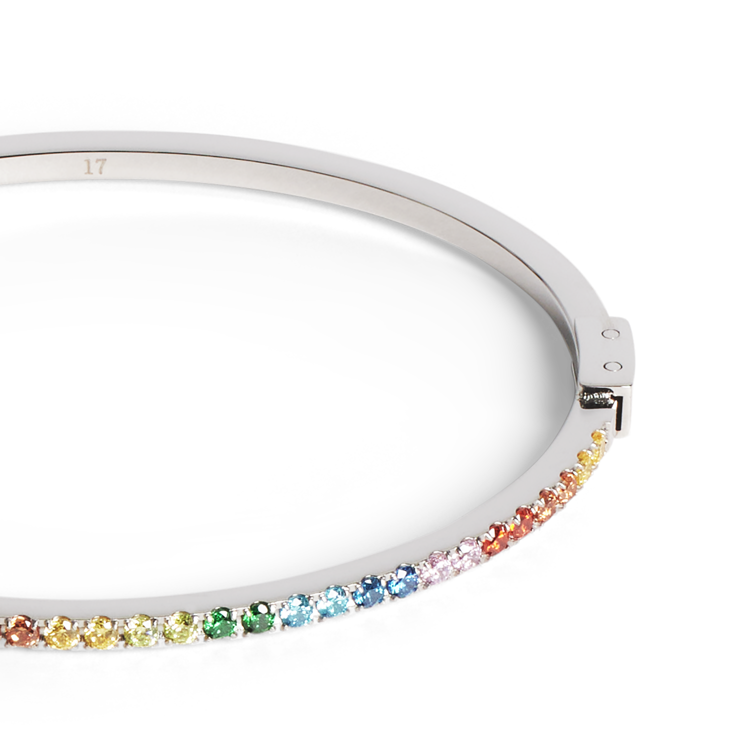 Eternal Love Armreif silber-multicolor von COEUR DE LION – Detailaufnahme