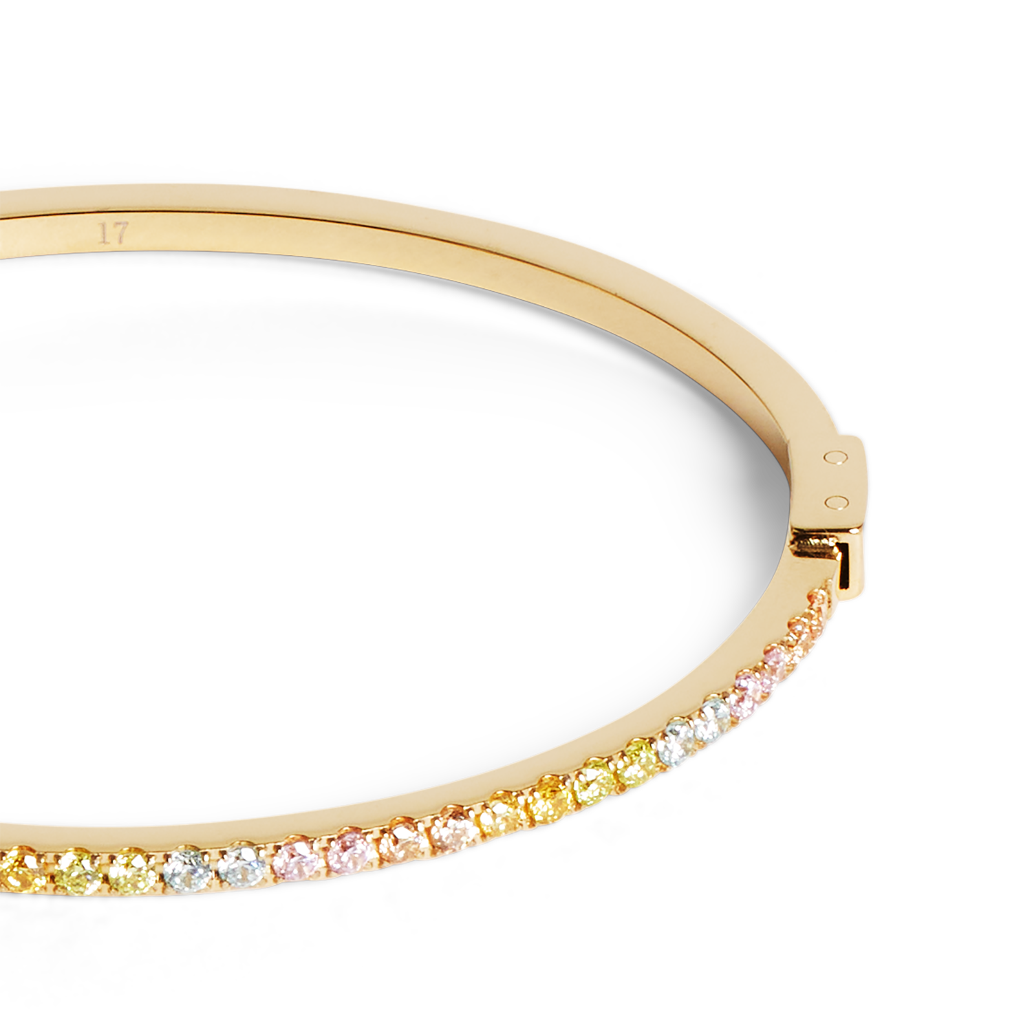 Eternal Love Armreif gold-multicolor pastell von COEUR DE LION – Detailaufnahme