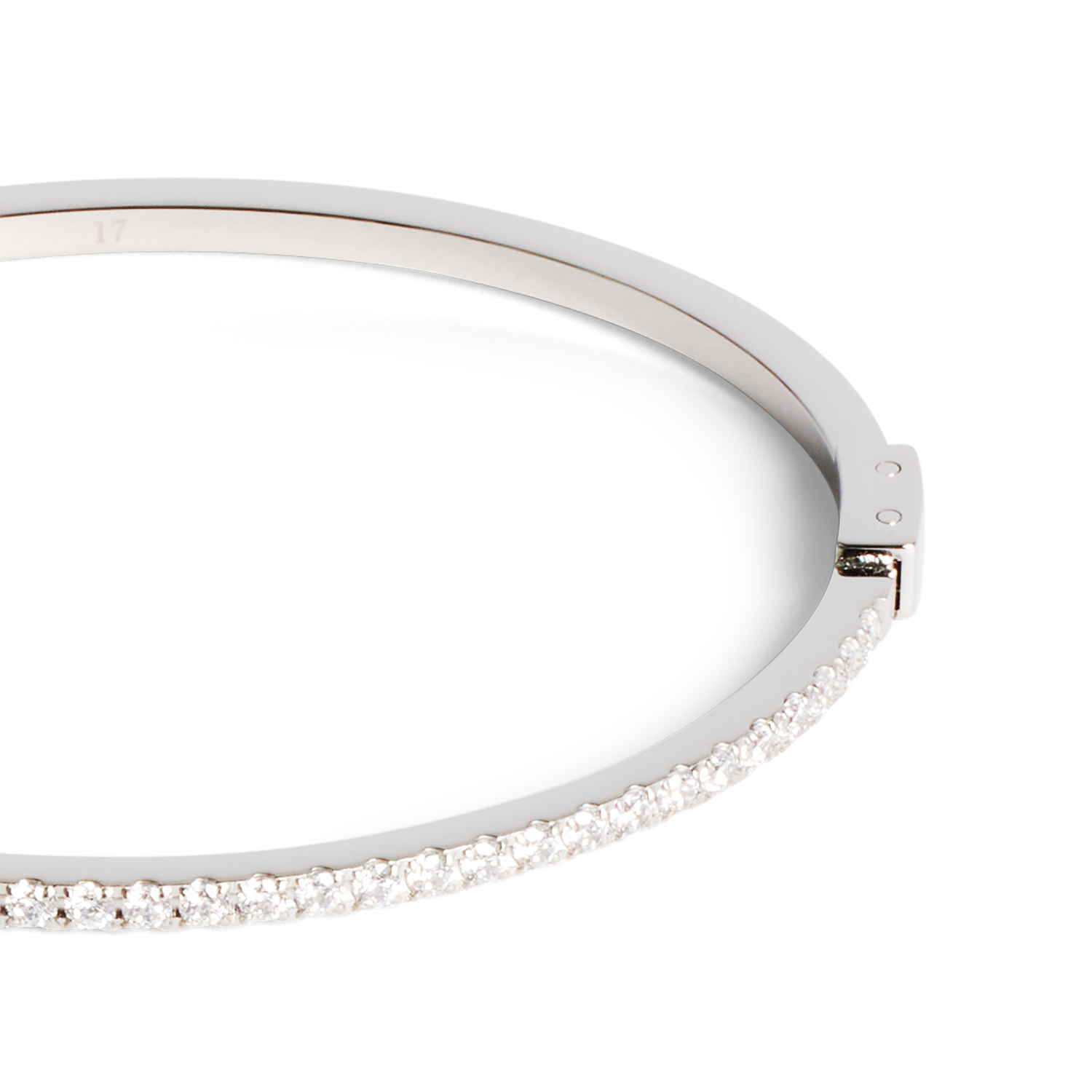 Eternal Love Armreif silber-kristall von COEUR DE LION – Detailaufnahme
