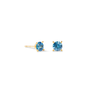 Ohrstecker Glam Dot 5 mm gold-blau von COEUR DE LION