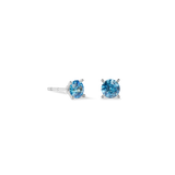 Ohrstecker Glam Dot 5 mm silber-blau