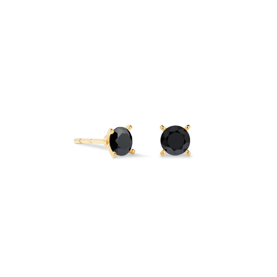 Ohrstecker Glam Dot 5 mm gold-schwarz