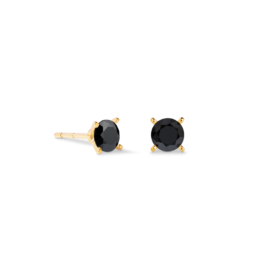 Ohrstecker Glam Dot 5 mm gold-schwarz