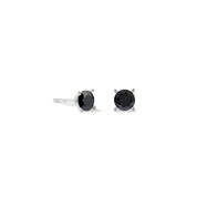 Ohrstecker Glam Dot 5 mm silber-schwarz von COEUR DE LION