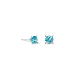 Ohrstecker Glam Dot 5 mm silber-aqua
