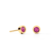 Ohrringe Sparkling Dots gold-pink von COEUR DE LION