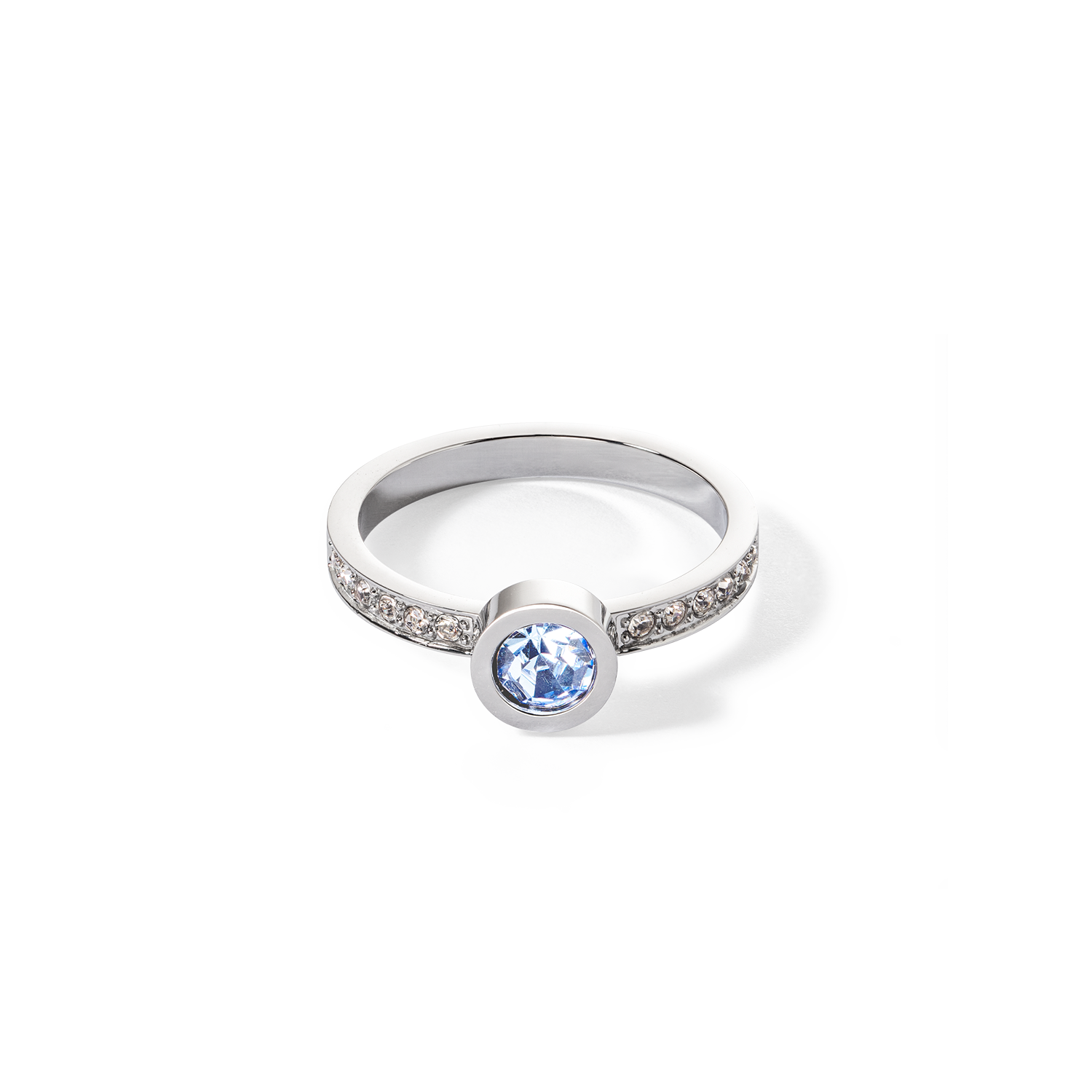 Sparkling Dots Ring silber hellblau
