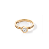 Sparkling Dots Ring gold kristall