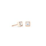 Brilliant Square small Ohrringe roségold kristall