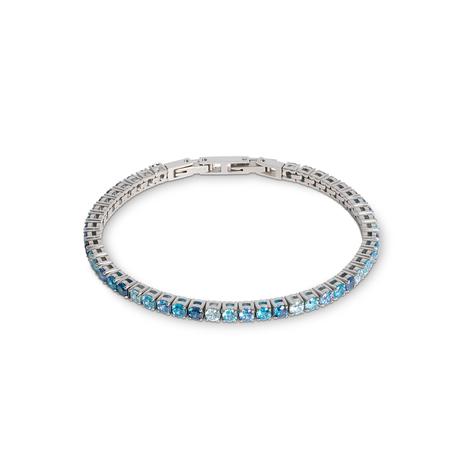 Tennisarmband silber-blau von COEUR DE LION