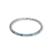 Tennisarmband silber-blau von COEUR DE LION