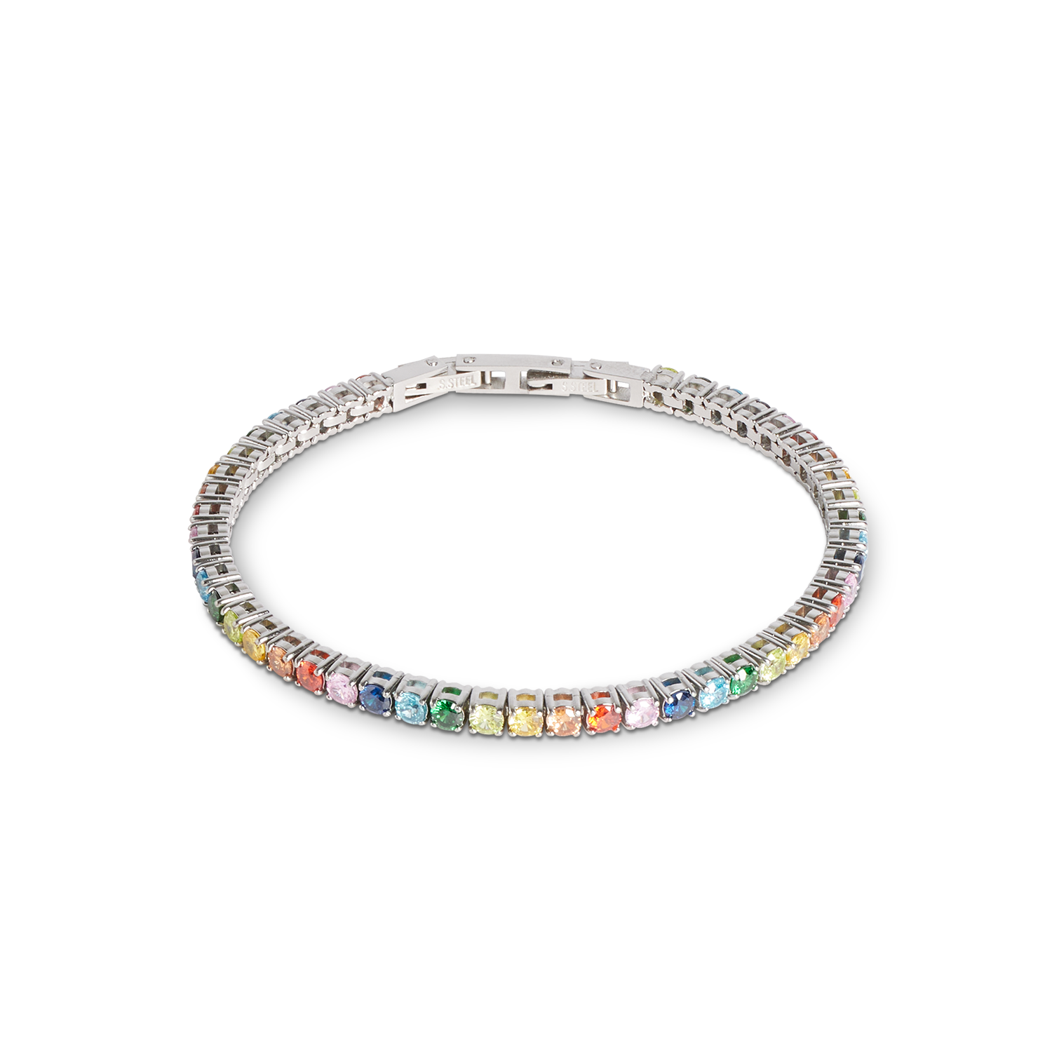Tennisarmband silber-multicolor von COEUR DE LION