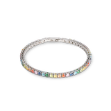 Tennisarmband silber-multicolor