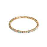 Tennisarmband gold-multicolor pastell