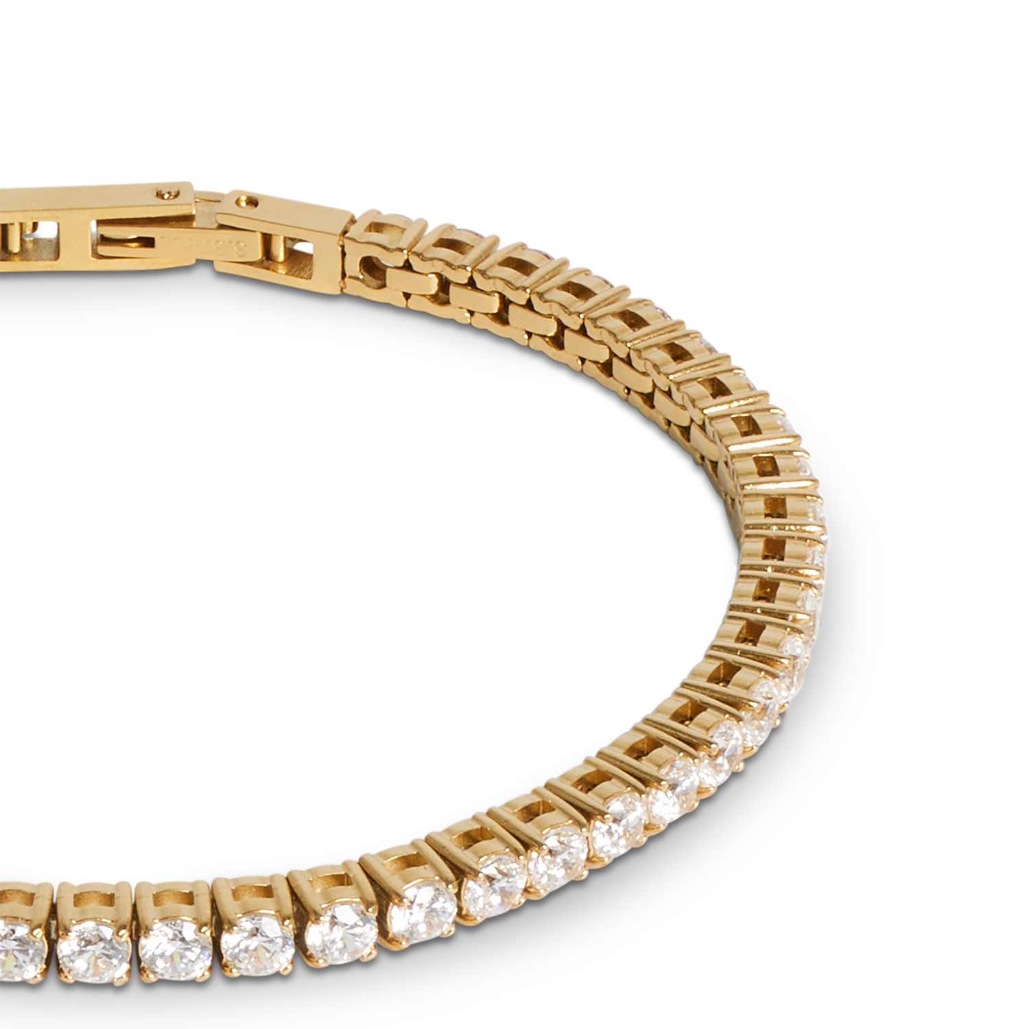 Tennisarmband gold-kristall von COEUR DE LION – Detailaufnahme