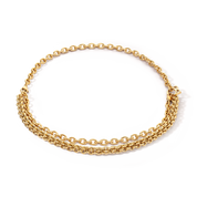 Halskette Mesh Chain gold von COEUR DE LION – Tragevariante