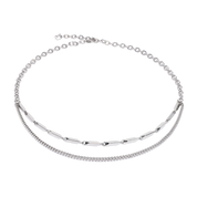 Halskette Twisted Layers silber von COEUR DE LION