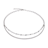 Halskette Twisted Layers silber