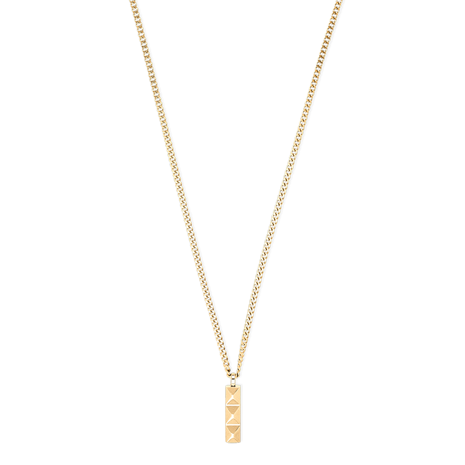 Halskette Spikes Trio Bar gold von COEUR DE LION – Detailaufnahme