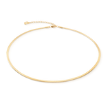 Flache Schlangenkette Gold