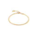 Flaches Schlangenarmband Gold