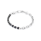Unisex Armband Fusion link chain schwarz von COEUR DE LION