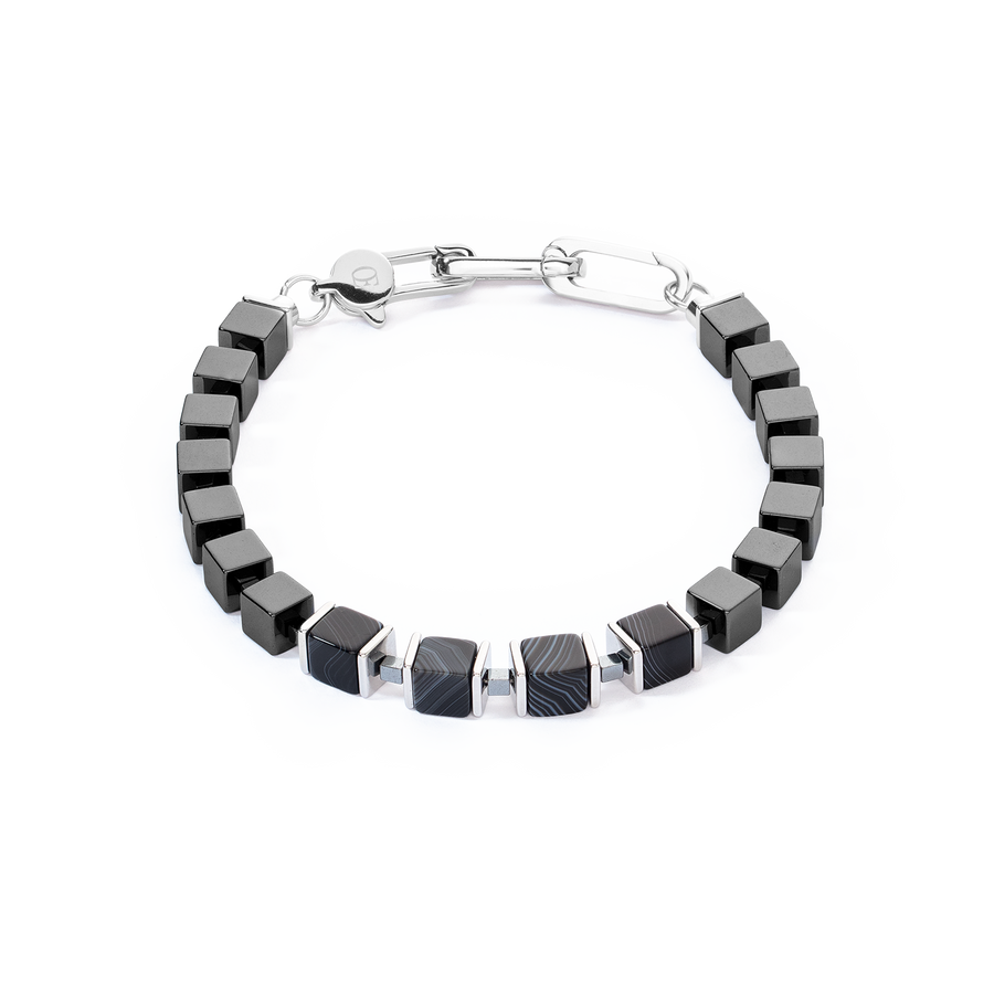 Unisex Armband precious cubes schwarz