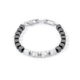 Unisex Armband precious cubes weiß